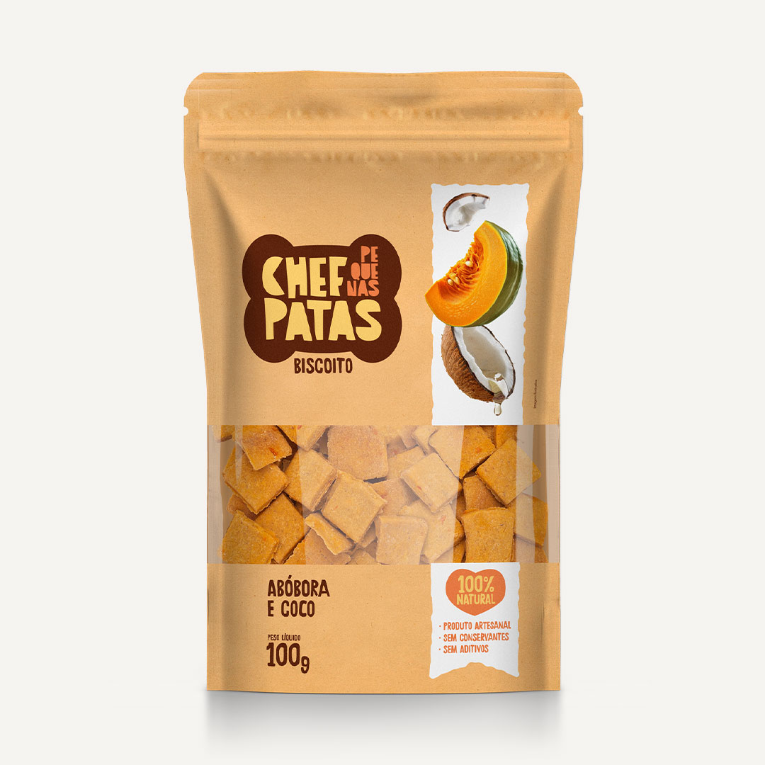 Biscoito Hipoalergênico - Abóbora e Coco